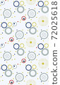 Seamless geometric pattern with the image of circles, dots, raindrops. Vector design for web banner, business presentation, brand package, fabric, print, wallpaper 72025618