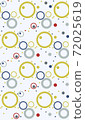 Seamless geometric pattern with the image of circles, dots, raindrops. Vector design for web banner, business presentation, brand package, fabric, print, wallpaper 72025619