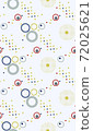 Seamless geometric pattern with the image of circles, dots, raindrops. Vector design for web banner, business presentation, brand package, fabric, print, wallpaper 72025621