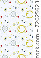 Seamless geometric pattern with the image of circles, dots, raindrops. Vector design for web banner, business presentation, brand package, fabric, print, wallpaper 72025623