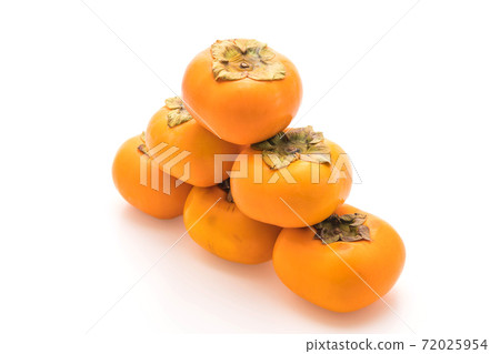 fresh persimmon on white background fresh persimmon on white background 72025954