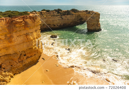 Natural caves and beach, Algarve Portugal 72026408
