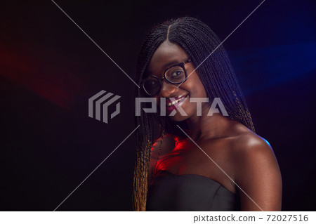 Young African-American Woman at School Party Young African-American Woman at School Party 72027516