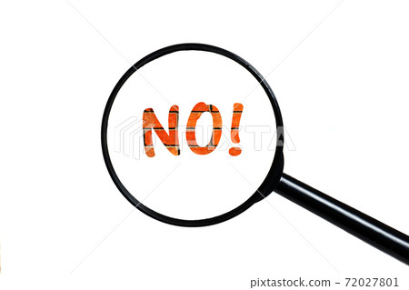 word hello and magnifying glass 72027801