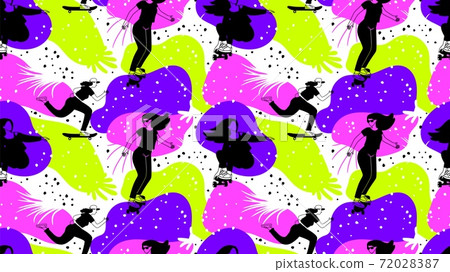 Skateboard girl seamless pattern Skateboard girl seamless pattern 72028387