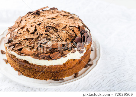 Coffee cake, Strawberries and Coffee 72029569