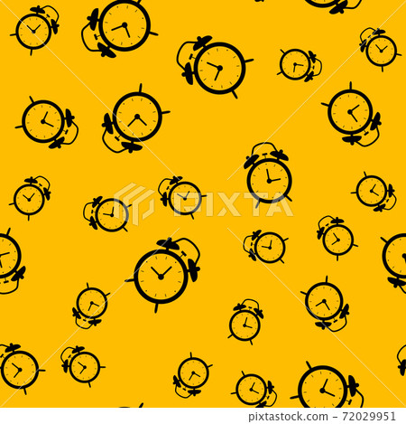 Alarm Clock Seamless Pattern background. Vector Illustration Alarm Clock Seamless Pattern background. Vector Illustration 72029951
