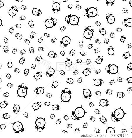 Alarm Clock Seamless Pattern background. Vector... - Stock Illustration ...