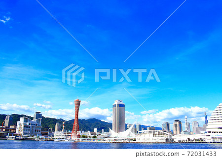 神戶市，神戶港塔及其周圍的風景 72031433