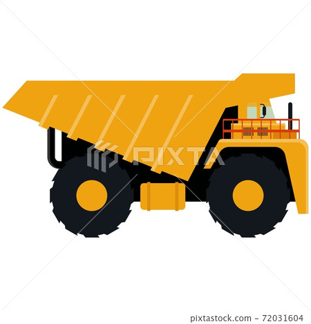 Dump truck icon isolated on white background.... - Stock Illustration ...