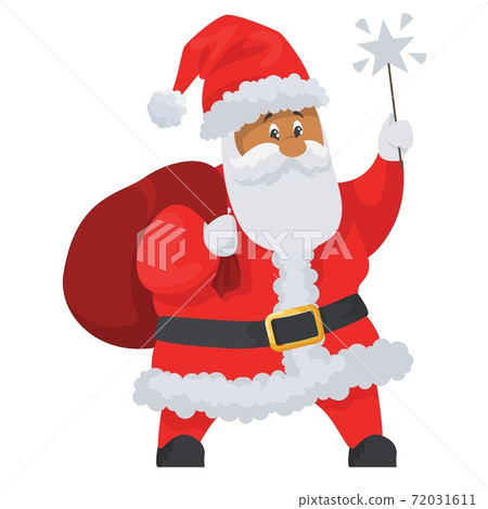 Santa claus icon isolated on white background.... - Stock Illustration ...