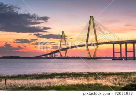 Charleston, South Carolina, USA at Arthur Ravenel Jr. Bridge 72031952