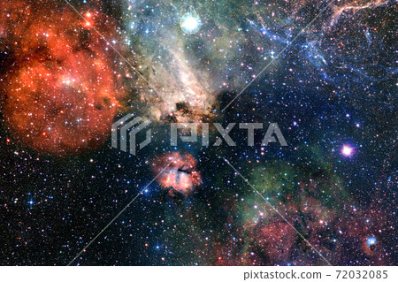 Outer space art. Starfield. Elements of this image furnished by NASA. 72032085