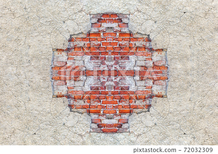 Background of a plastered wall. 72032309