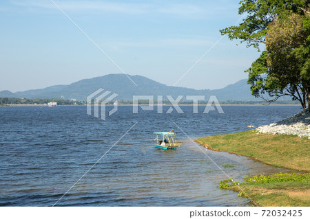 Sunrise Bang Phra Reservoir in thailand. Sunrise Bang Phra Reservoir in thailand. 72032425