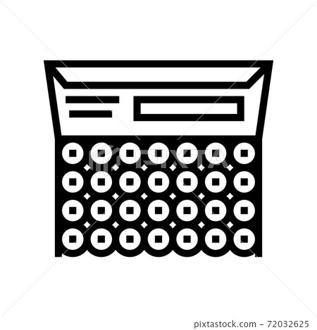 bullet box line icon vector illustration bullet box line icon vector illustration 72032625