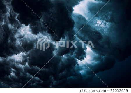 Underwater ocean wave with foam and bubbles. Transparent water and breaking wave Underwater ocean wave with foam and bubbles. Transparent water and breaking wave 72032699