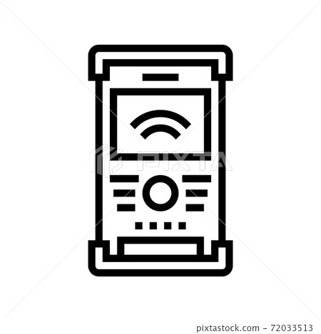 field controller line icon vector illustration 72033513
