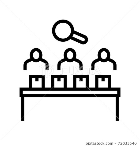 factory employees controlling manufacturing process line icon vector illustration factory employees controlling manufacturing process line icon vector illustration 72033540