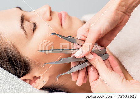 Tweezers for eyelash extensions. Tweezers for eyelash extensions. 72033628