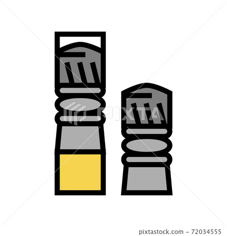 bullets for pneumatic weapon color icon vector illustration bullets for pneumatic weapon color icon vector illustration 72034555