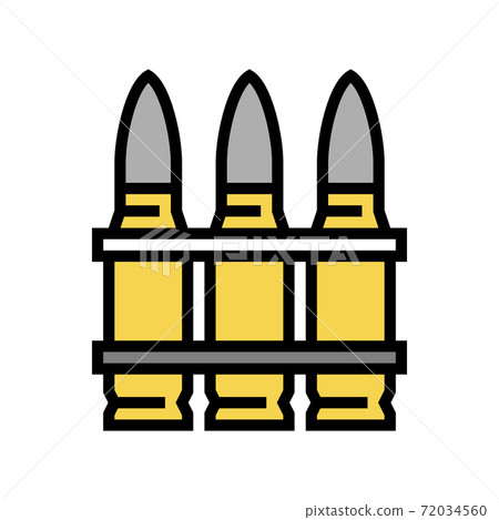 cartridge clip color icon vector illustration cartridge clip color icon vector illustration 72034560