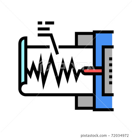 seismograph device color icon vector illustration seismograph device color icon vector illustration 72034972