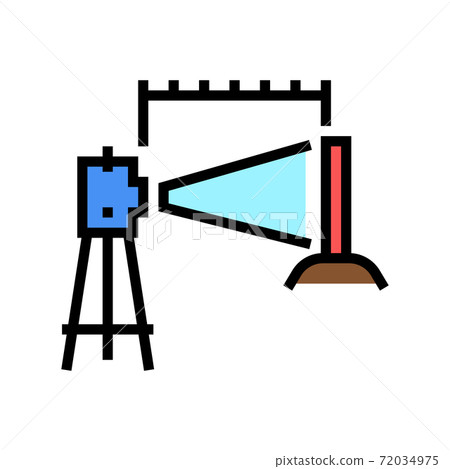 laset level color icon vector illustration laset level color icon vector illustration 72034975