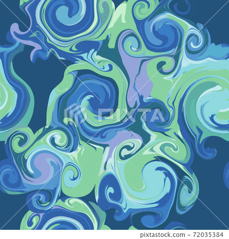 Abstract swirl brush strokes repeat pattern. 72035384