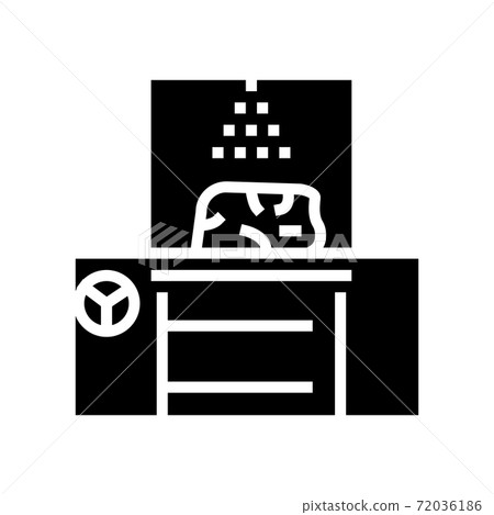 humidification system meat glyph icon vector illustration 72036186
