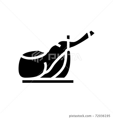 ham leg meat glyph icon vector illustration ham leg meat glyph icon vector illustration 72036195
