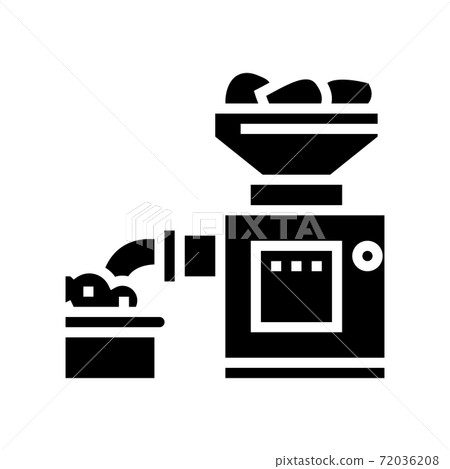 grinding meat device glyph icon vector illustration 72036208