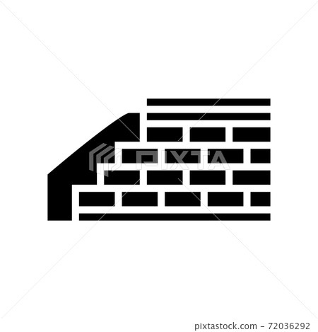 embankment construction glyph icon vector illustration embankment construction glyph icon vector illustration 72036292