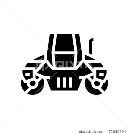 roller road construction machine glyph icon vector illustration roller road construction machine glyph icon vector illustration 72036294