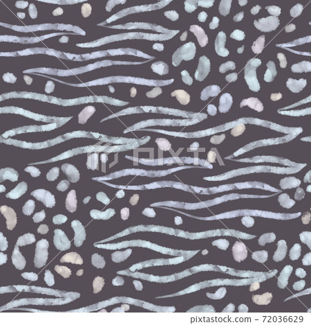 Lines, stripes and dots seamless pattern. Animal skin ornament imitation. 72036629