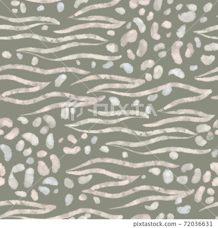 Lines, stripes and dots seamless pattern. Animal skin ornament imitation. 72036631