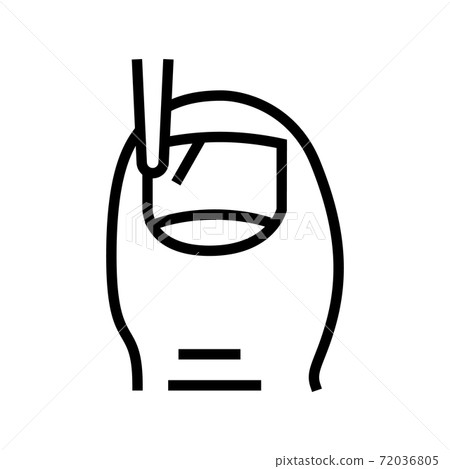 surgical intervention medical therapy line icon vector illustration 72036805