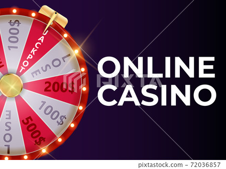 Online Casino Background Poster with Wheel of Fortune, Lucky Icon. Vector Illustration Online Casino Background Poster with Wheel of Fortune, Lucky Icon. Vector Illustration 72036857