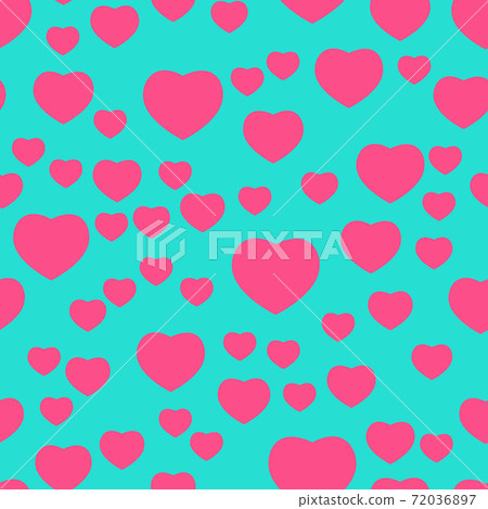 Love Heart Seamless Pattern Background. Vector... - Stock Illustration ...