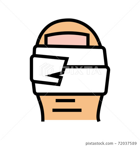 patch on toe color icon vector illustration 72037589