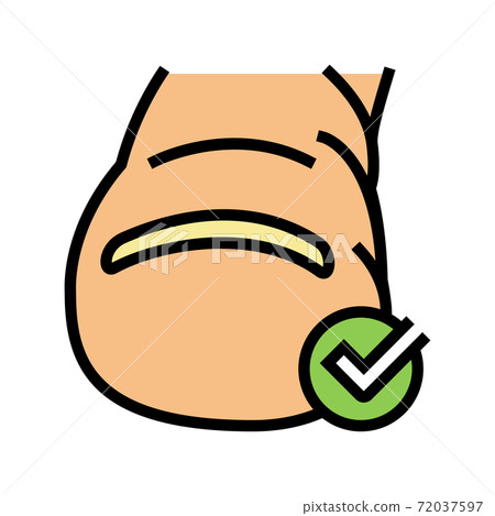 healthy nail color icon vector illustration 72037597