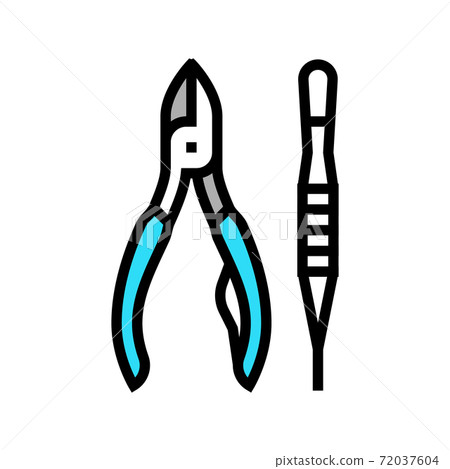 tools nail doctor color icon vector illustration 72037604