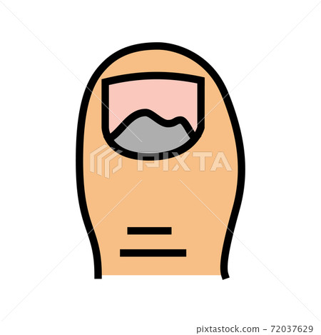 dark spots nail color icon vector illustration dark spots nail color icon vector illustration 72037629
