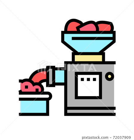 grinding meat device color icon vector illustration 72037909