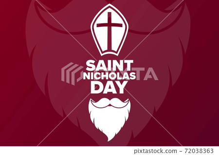 Dec.6 Saint Nicholas Day. December 6. Holiday... - Stock Illustration ...