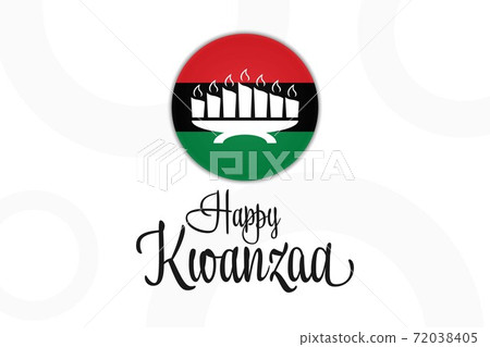 Happy Kwanzaa. December 26 until January 1. Holiday concept. Template for background, banner, card 72038405