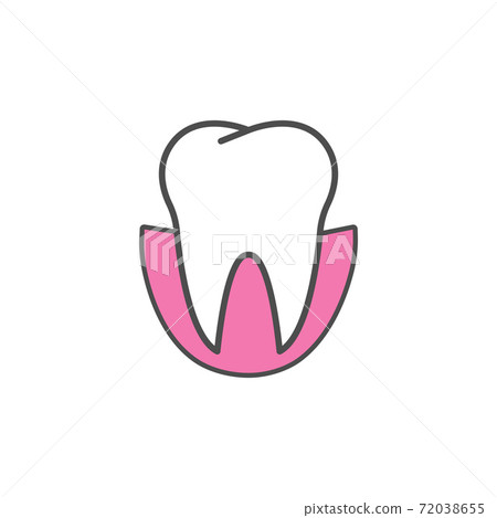 Tooth Icon, dental care icon. Vector illustration, flat design. 72038655