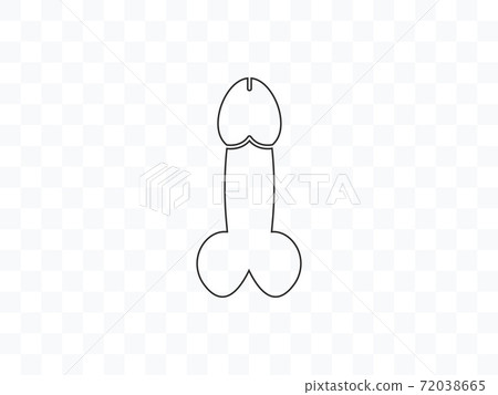 Health, penis icon. Vector illustration, flat design. 72038665
