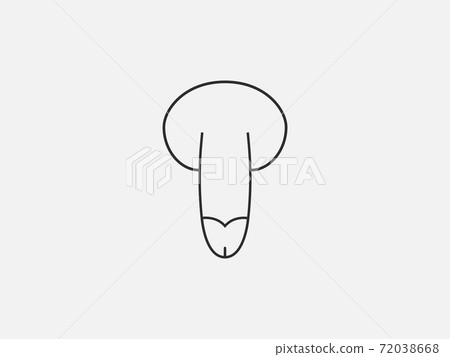 Health, penis icon. Vector illustration, flat design. 72038668