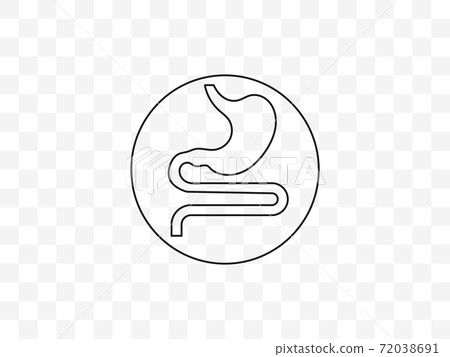 Digestive, organ, stomach icon. Vector illustration. FLAT Digestive, organ, stomach icon. Vector illustration. FLAT 72038691